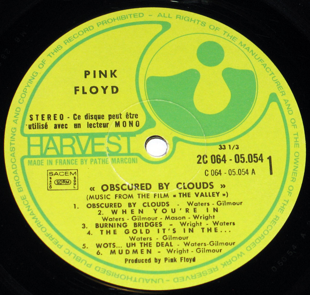 High Resolution Photo #3 PINK FLOYD Obscured Clouds France1 